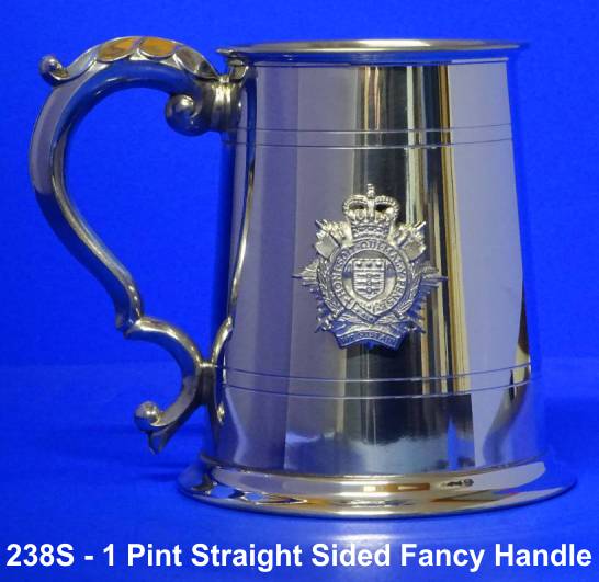 PEWTER TANKARD 238S - 1 Pint Straight Sided Tankard