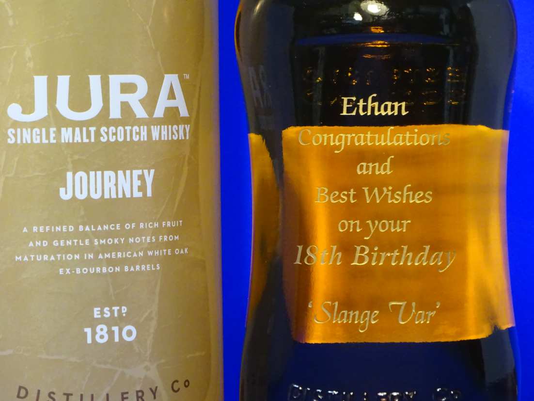Jura Single Malt Whisky - Engraved
