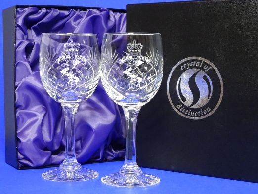 Red Wine Glasses - Engraved