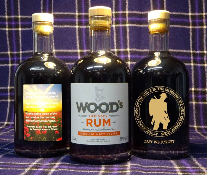 WOODS Old Navy Rum - Personalised